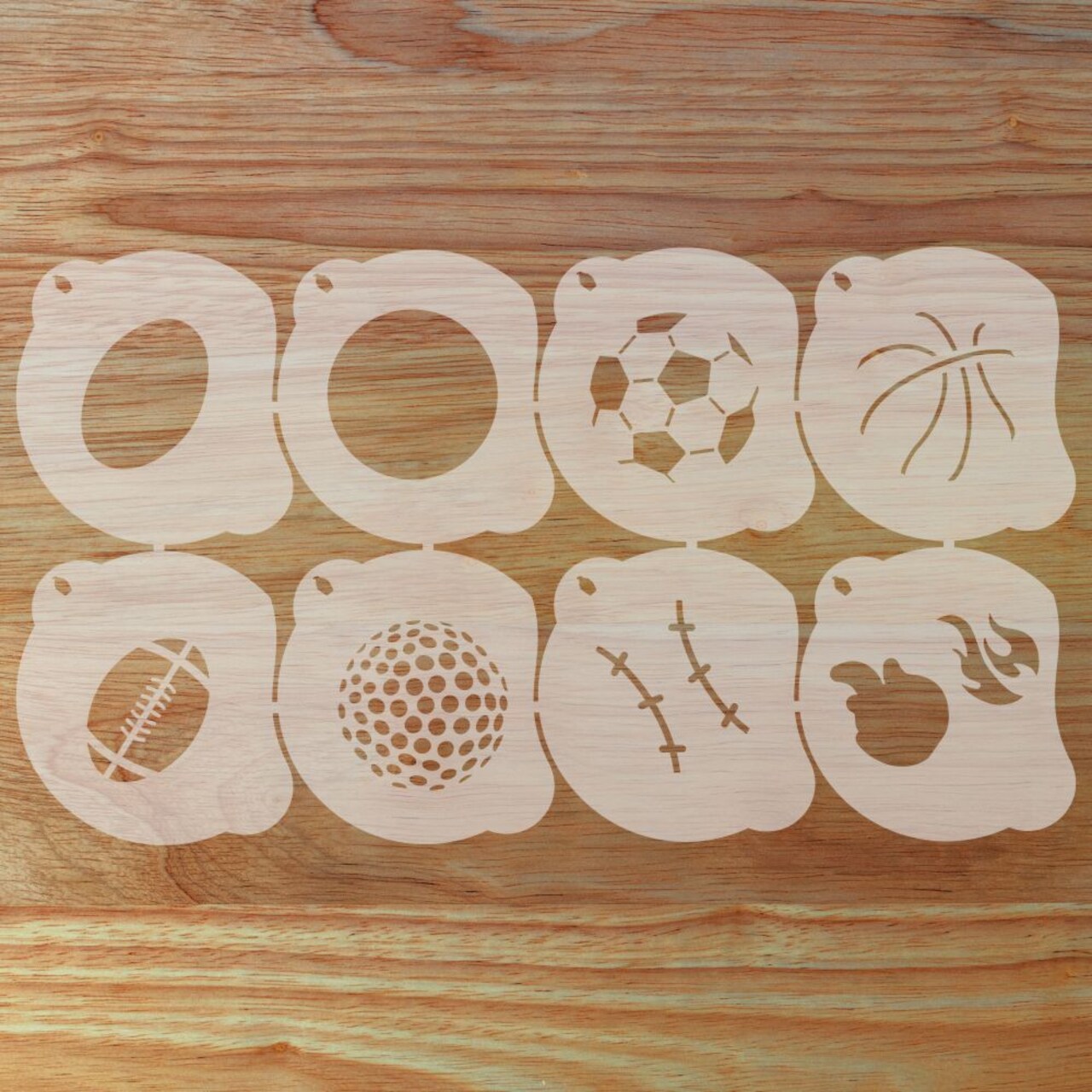 Assorted Sports Face Painting Stencil Set | Perfect for Face Painting, Temporary Tattoos, Birthday Party | Designer Stencils |